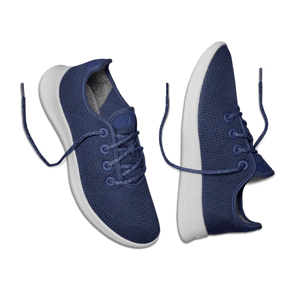 Allbirds Men\'s Sneakers Navy - Tree Runners - 68724LUDY